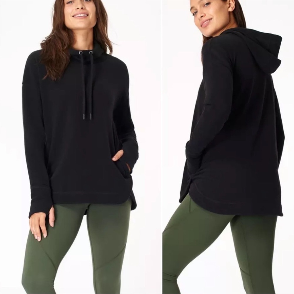 Sweaty Betty Black Escape Luxe Fleece Hoodie